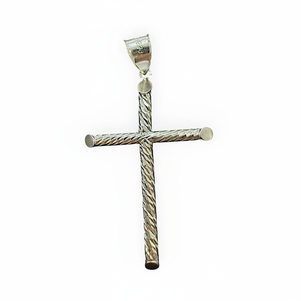 Cruz Lisa Torzal de Plata .925