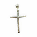 Cruz Lisa Torzal de Plata .925