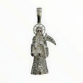Dije Santa Muerte con Zirconias — Plata .925