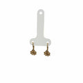 Aretes de Flor con Zirconia — Oro 10K