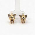 Aretes de Oro 10K con Figura de Perrito