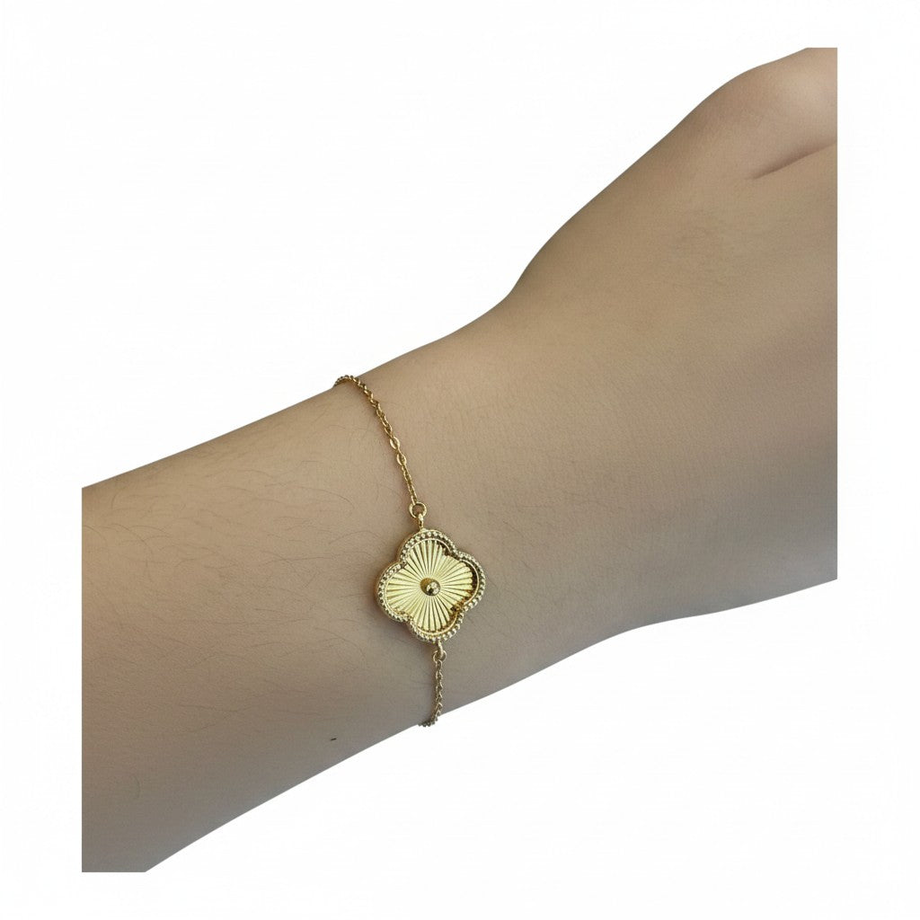 Pulsera Trébol de Oro 10K