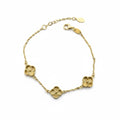 Pulsera Trébol de Oro 10K