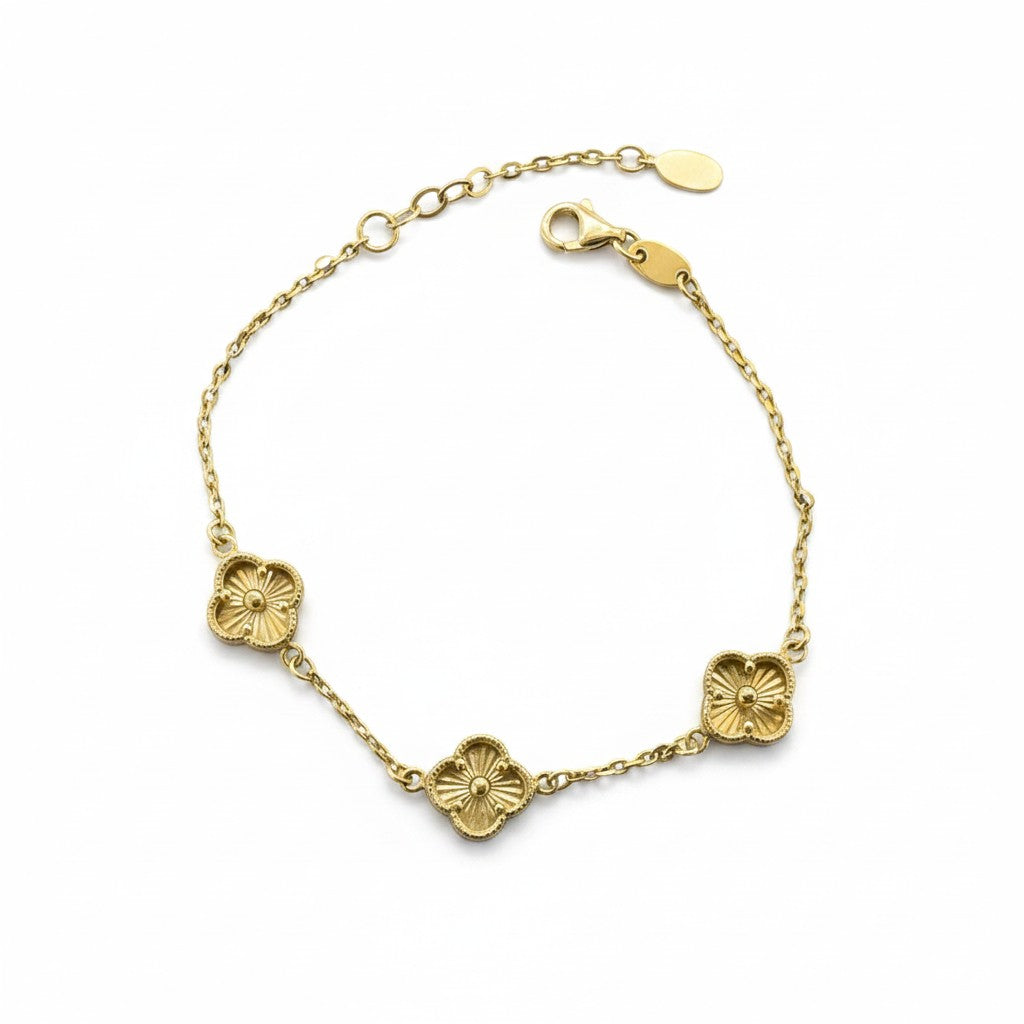 Pulsera Trébol de Oro 10K