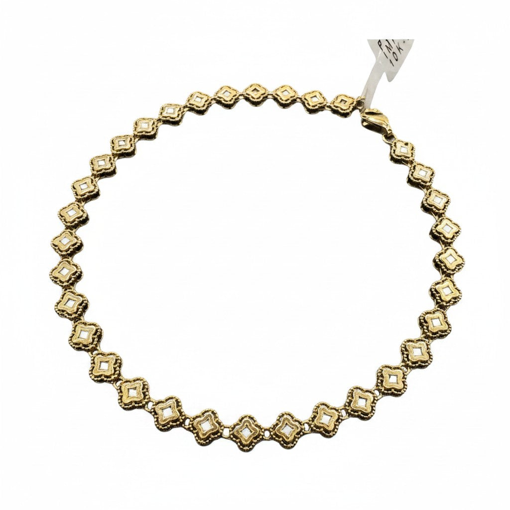 Pulsera de Trébol de Oro 10K