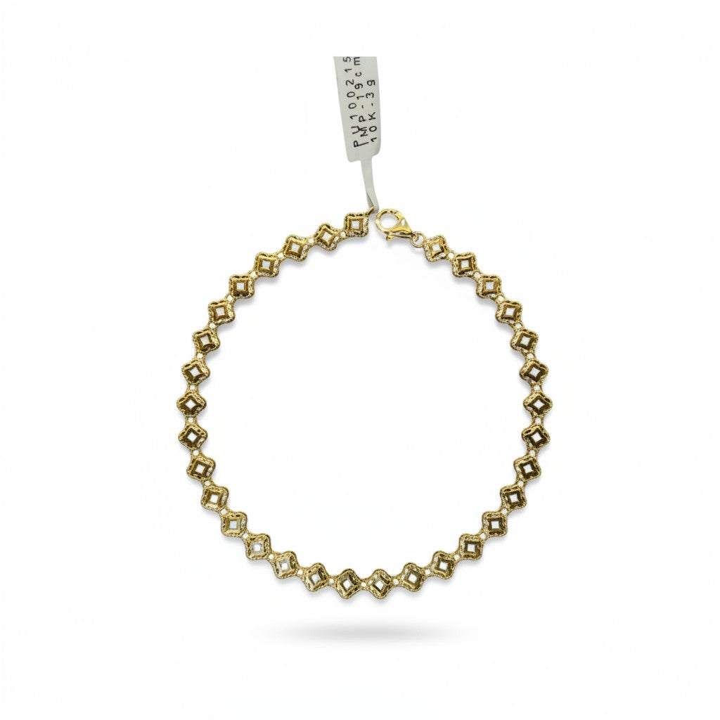 Pulsera de Trébol de Oro 10K