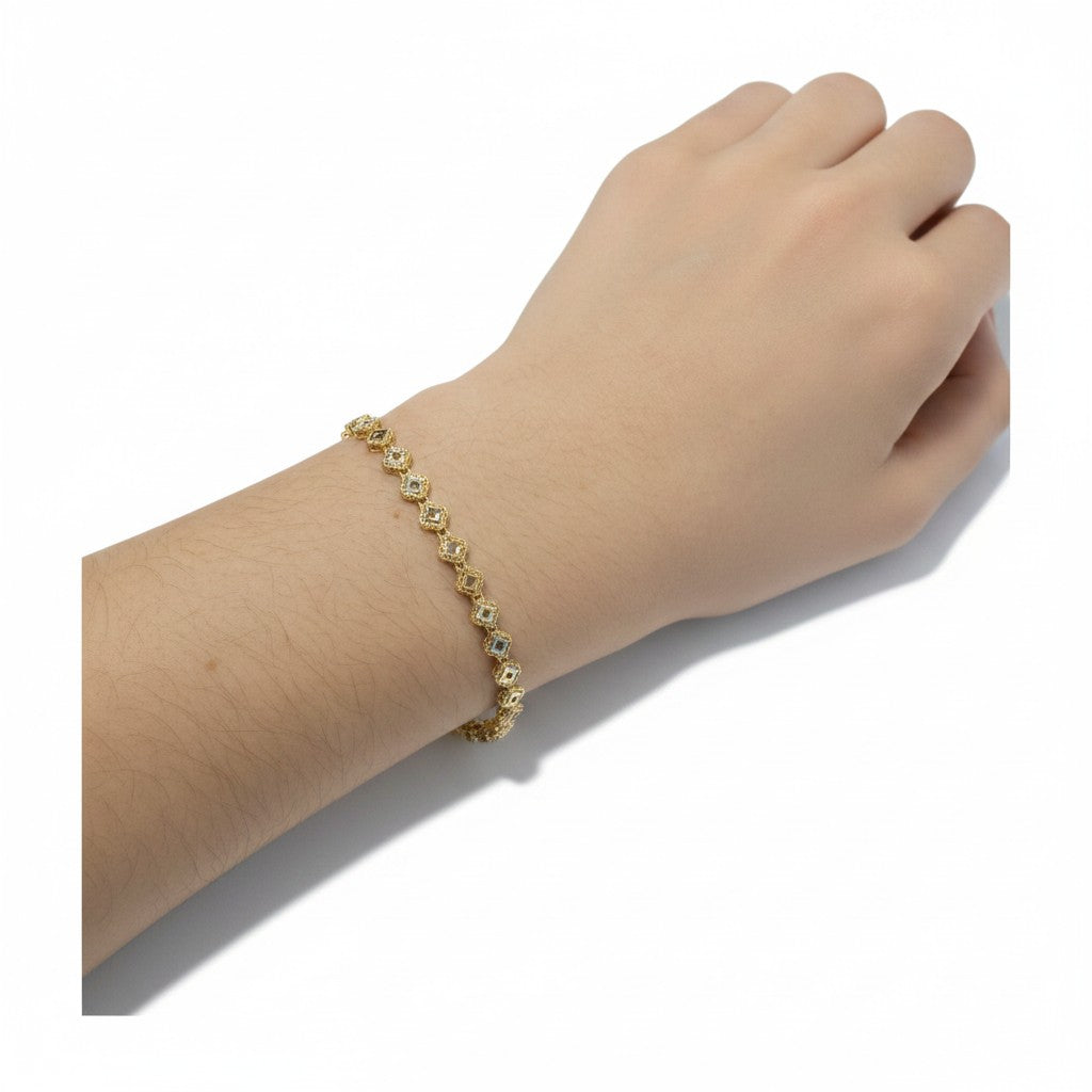 Pulsera de Trébol de Oro 10K