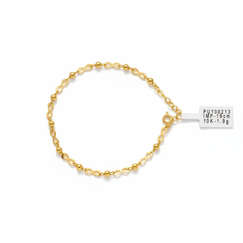 Pulsera Infinito de Oro 10K