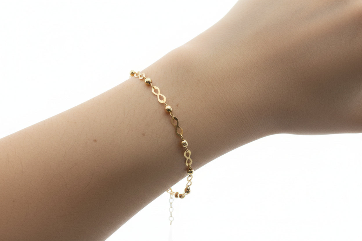 Pulsera Infinito de Oro 10K