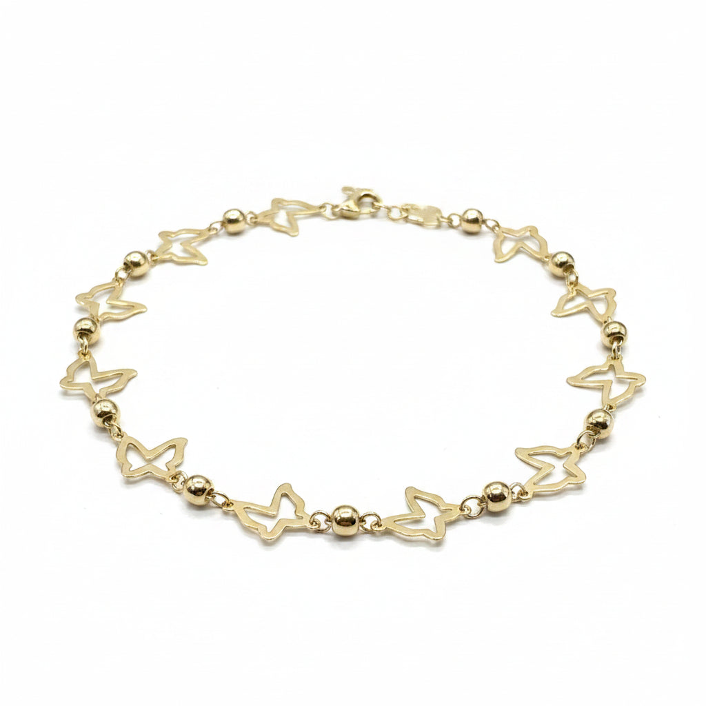 Pulsera Mariposas de Oro 10K