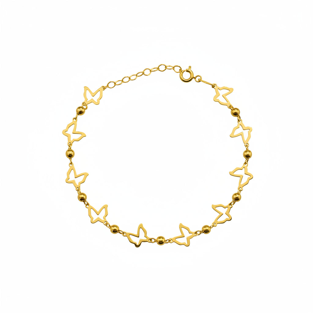 Pulsera Mariposas de Oro 10K
