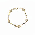 Pulsera San Judas Tadeo de Oro 10K