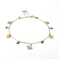 Pulsera Corazones y Mariposas de Oro 10K