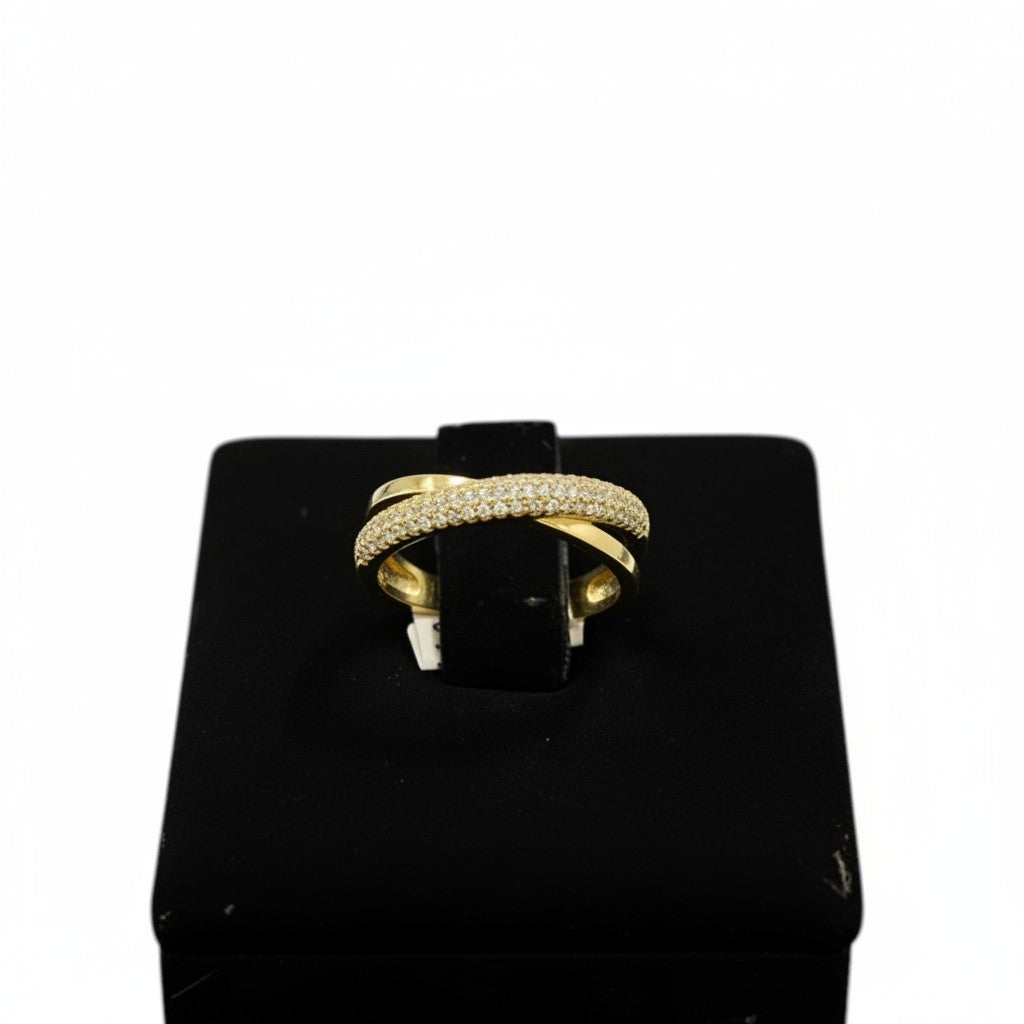 Anillo Cruzado de Oro 10K