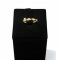 Churumbela Media con Zirconias Oro 10K