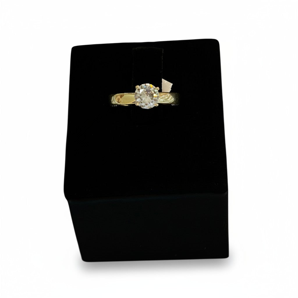 Anillo Solitario de Oro 10K
