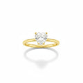 Anillo Solitario Corazón con Zirconia de Oro 10K