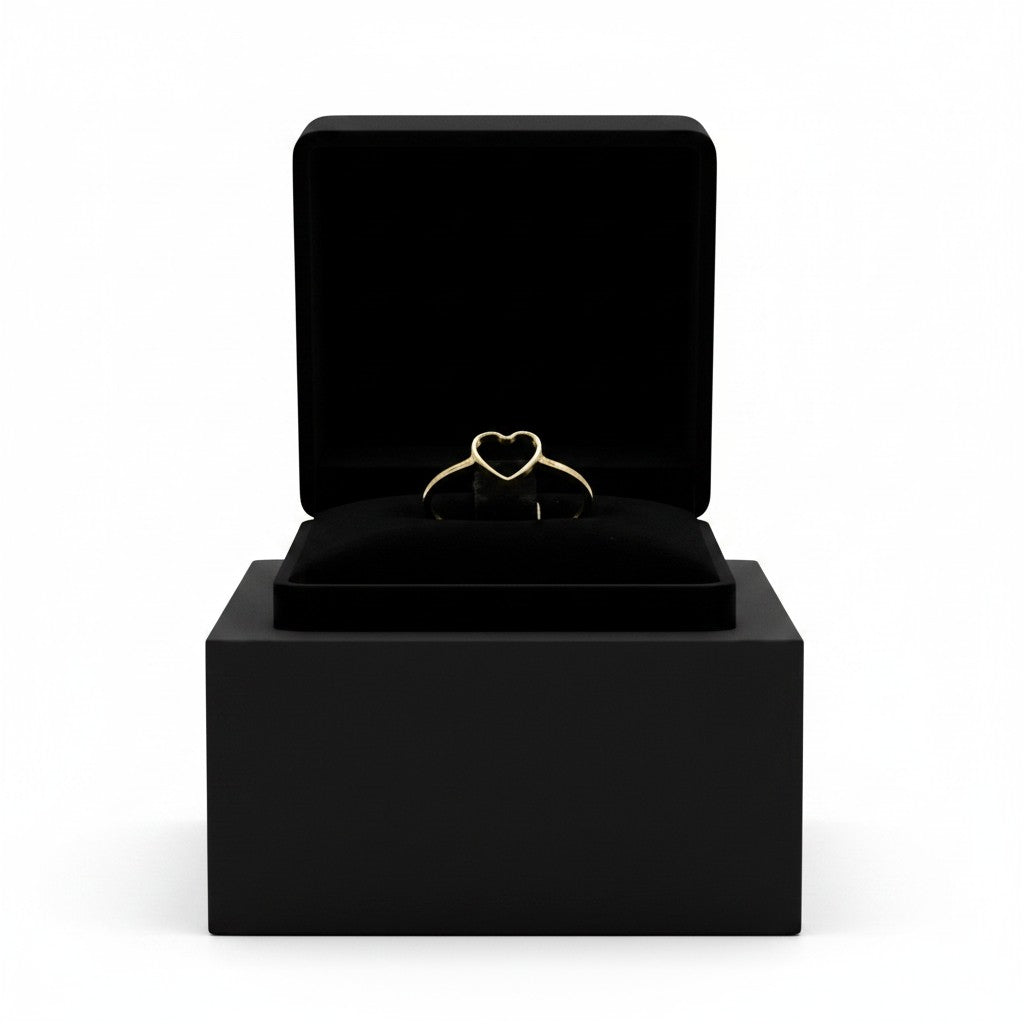 Anillo Corazón de Oro 10K