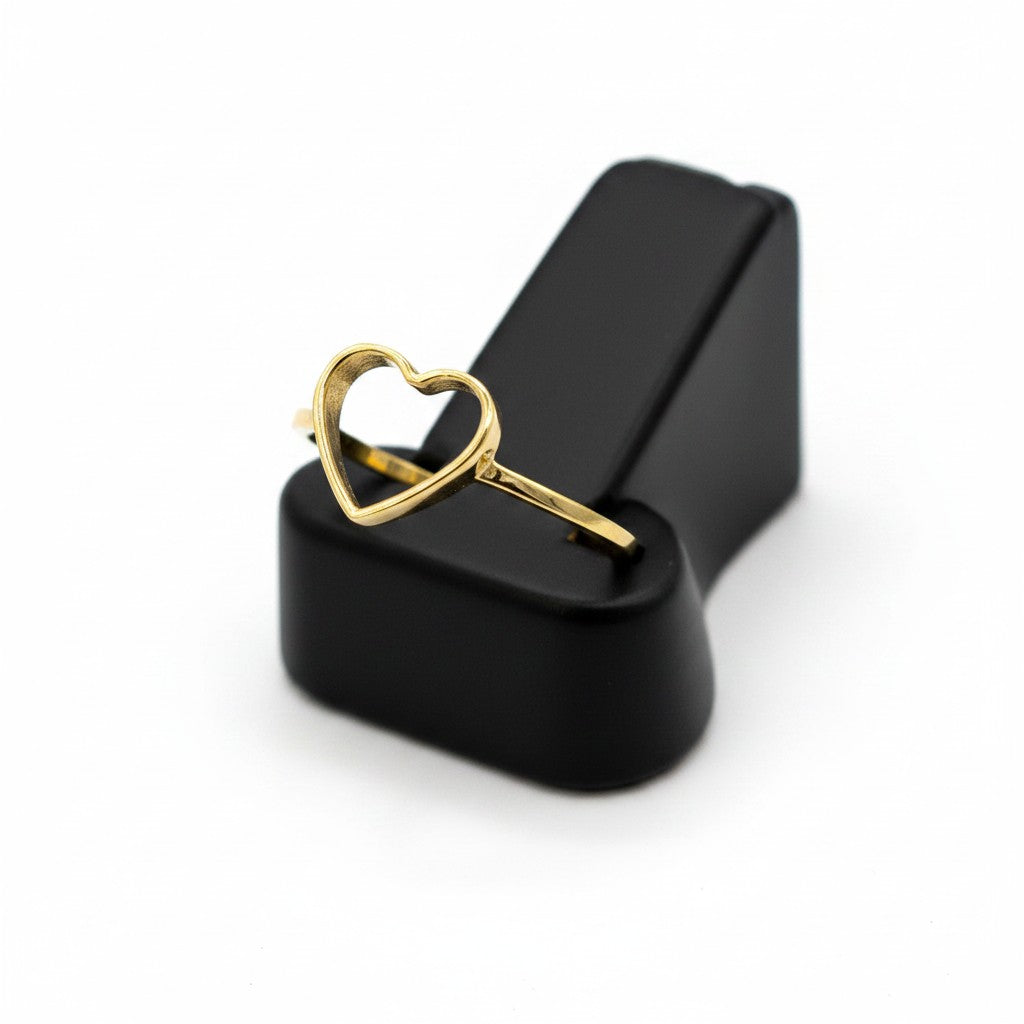 Anillo Corazón de Oro 10K