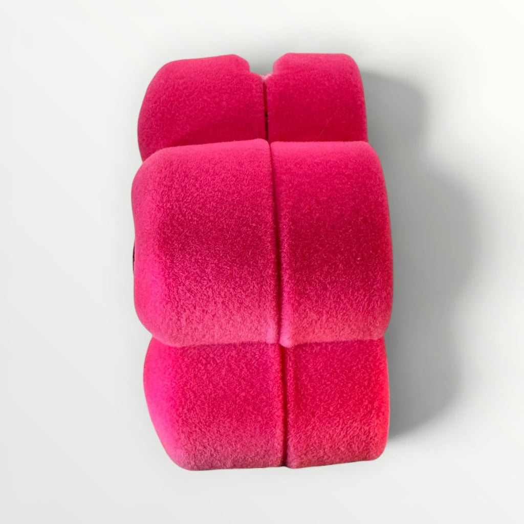 Caja Flor para Anillo | Estuche de Gamuza Rosa