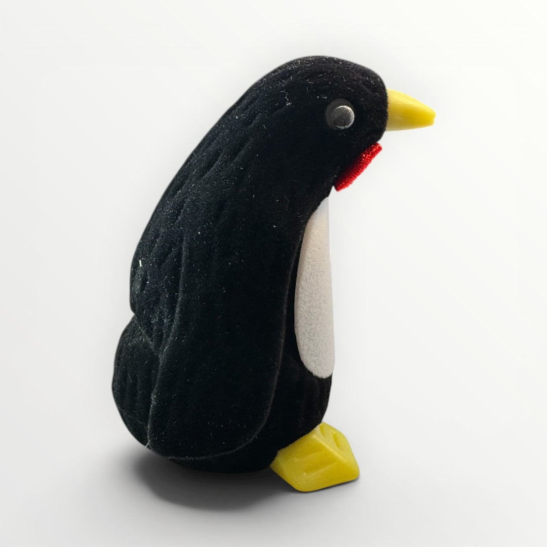 Caja Pingüino para Anillo | Estuche de Gamuza Decorativo