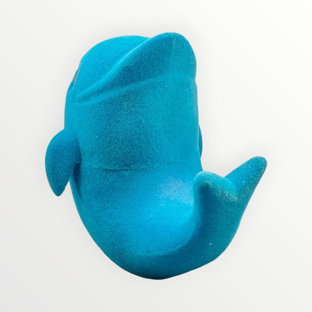 Caja de Regalo Ballena para Anillo | Estuche de Gamuza Azul Marino