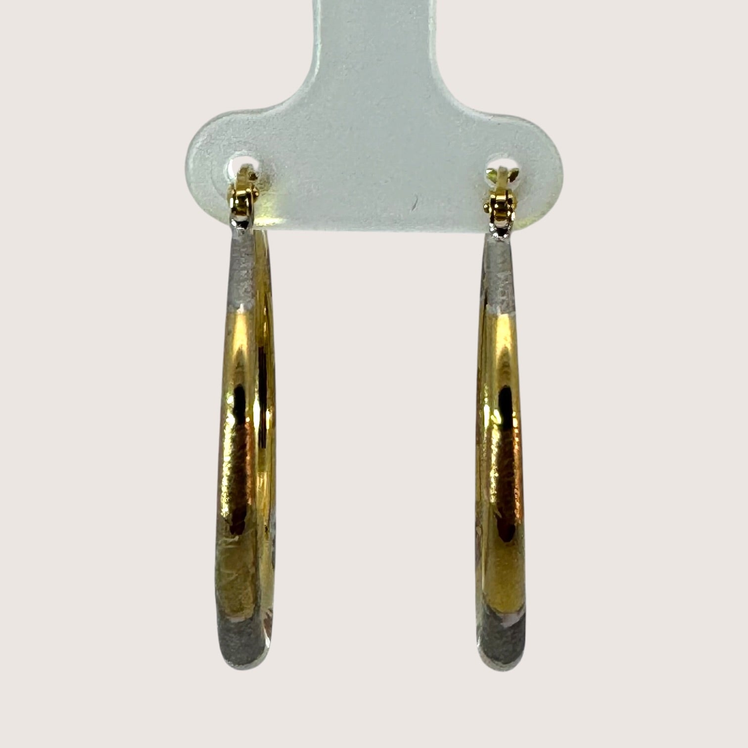 Arracadas Bicolor Oro 10K