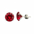 Broqueles Recto Color Plata .925 - 9 mm