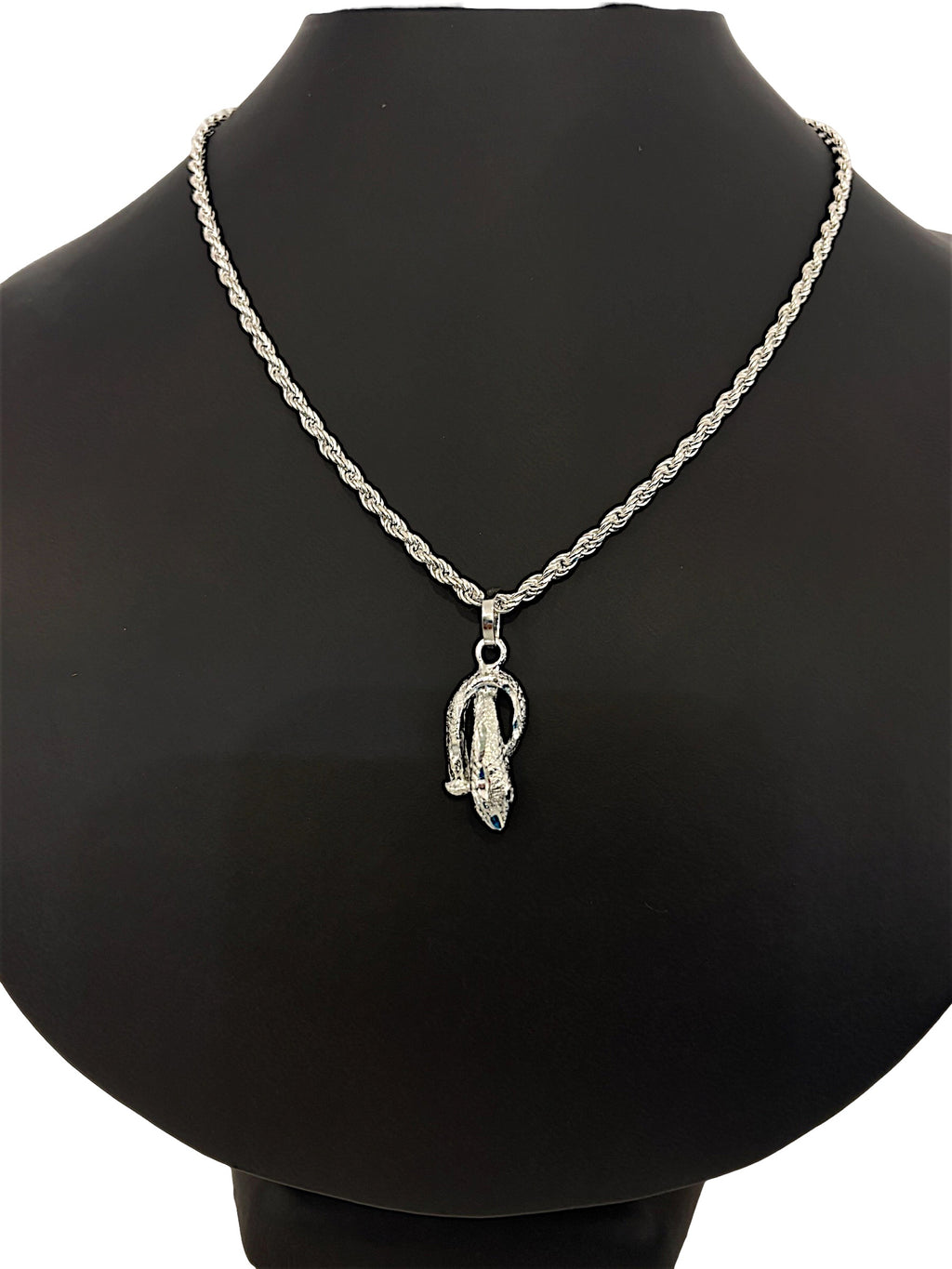 Dije Víbora Enroscada en Plata .925