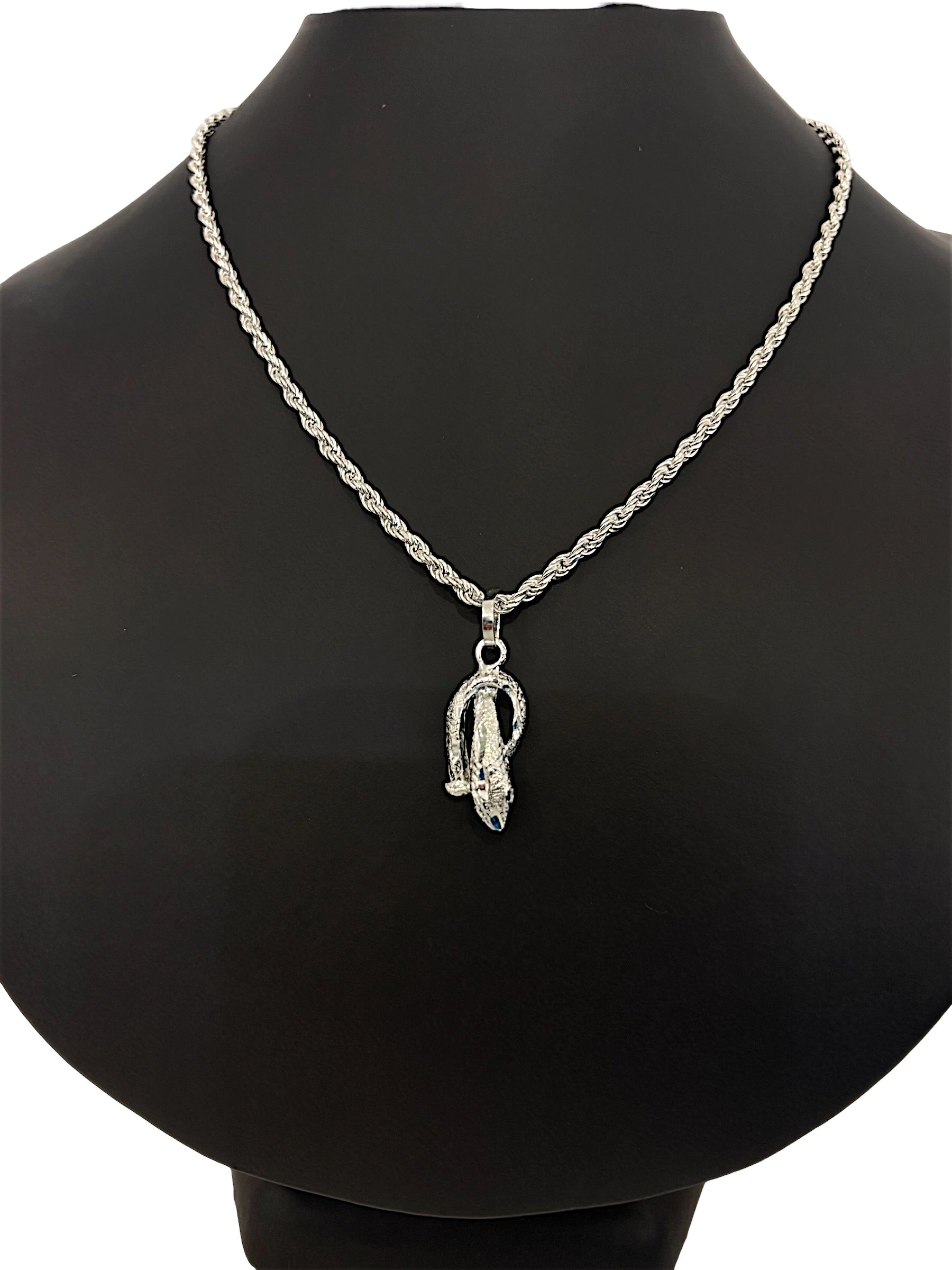 Dije Víbora Enroscada en Plata .925