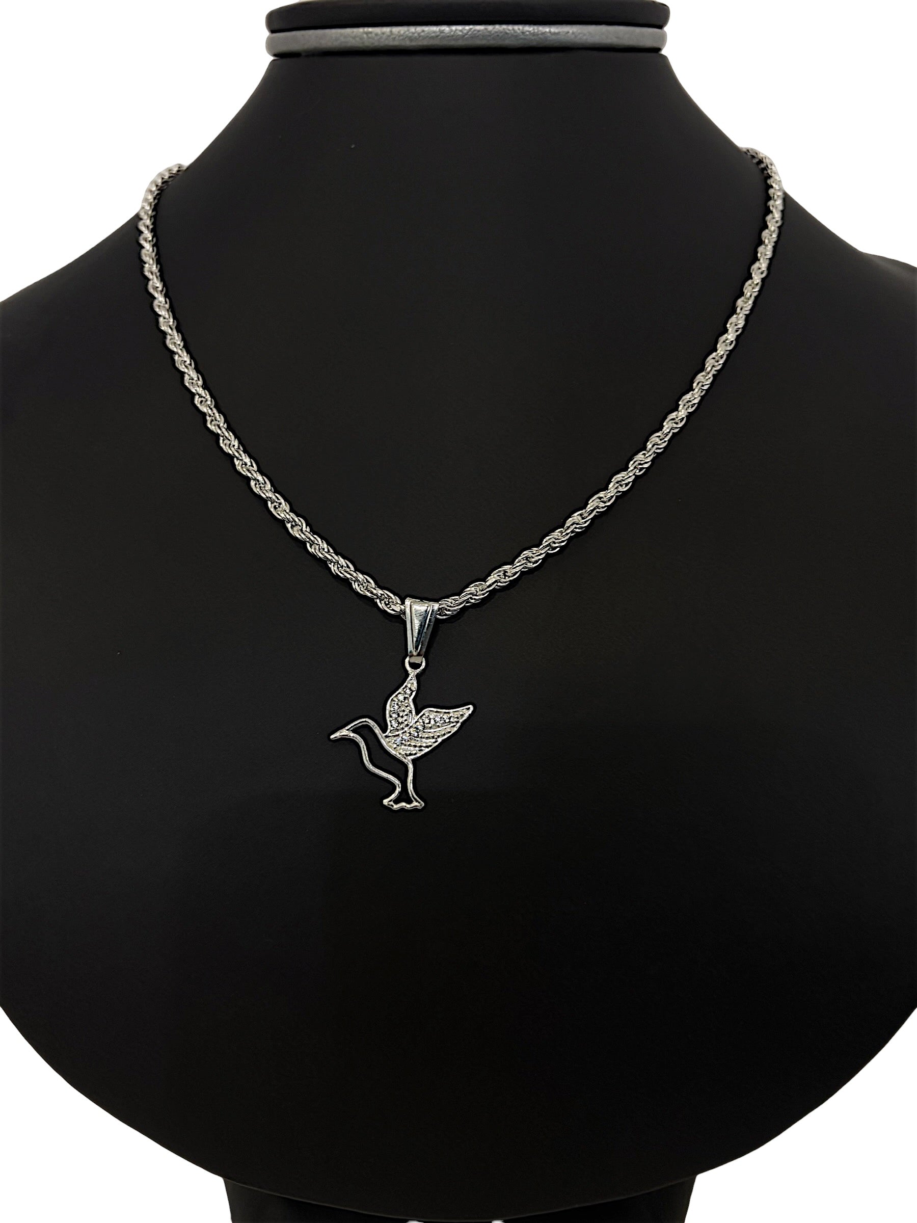 Dije Colibrí con Zirconias en Plata .925