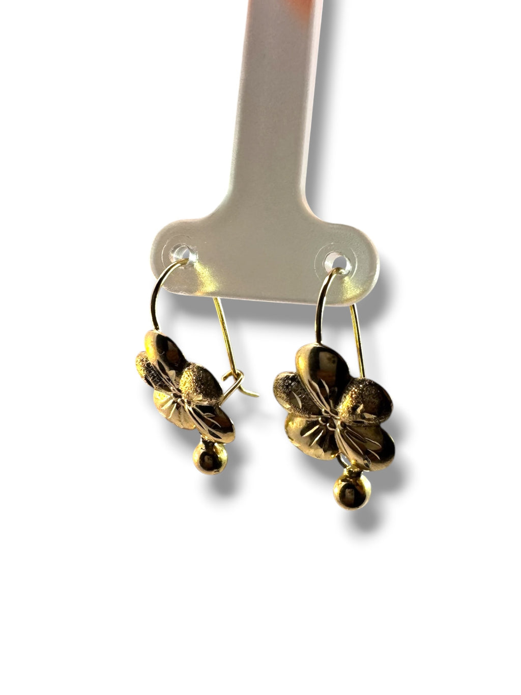 Aretes Pensamiento Oro 10K