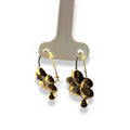 Aretes Pensamiento Oro 10K