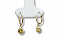 Huggies con Zirconia Color Oro 10K