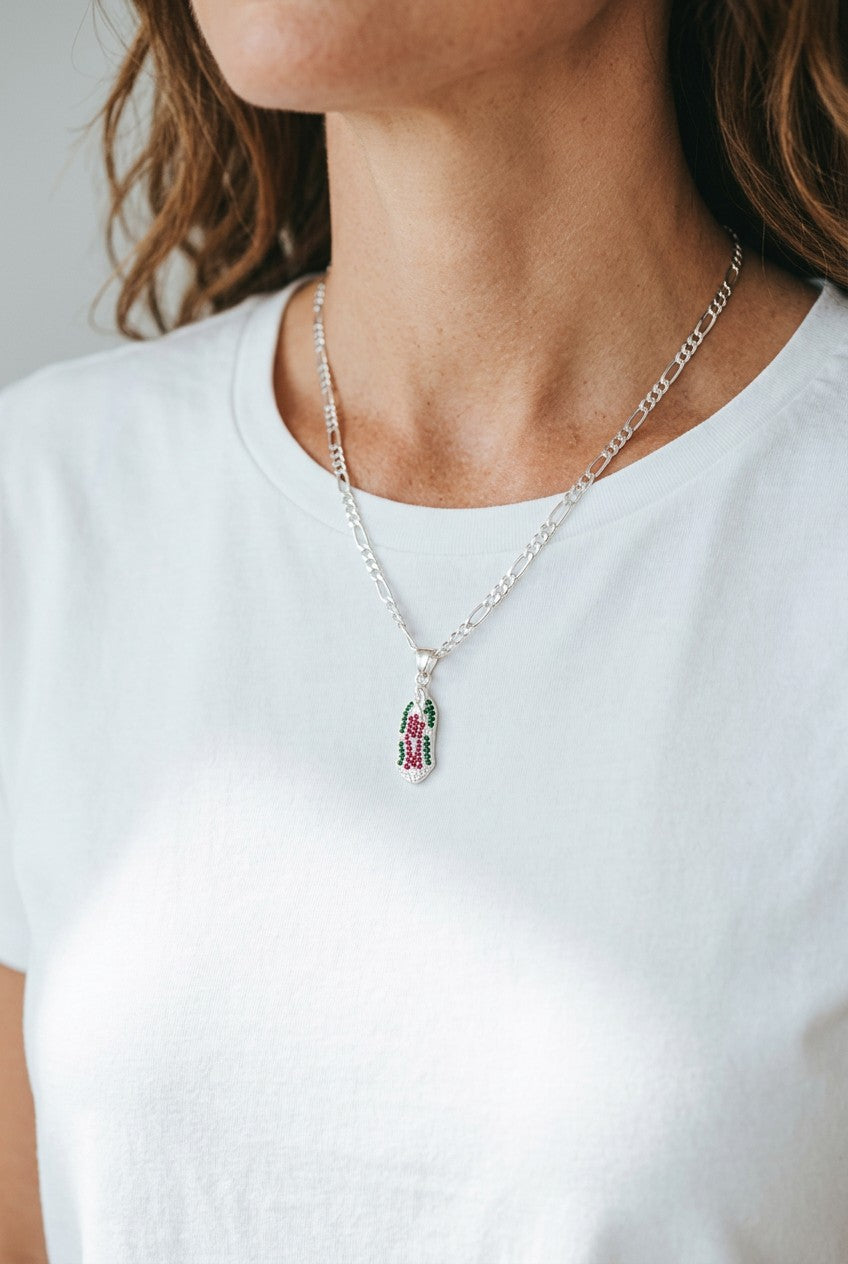 Dije Virgen de Guadalupe con Zirconias – Plata .925