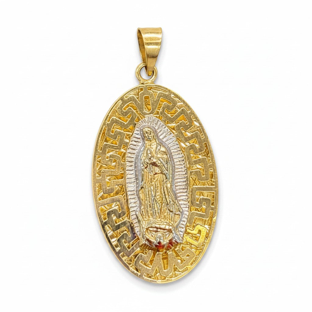 Dije Medalla Virgen de Guadalupe Oro 10K