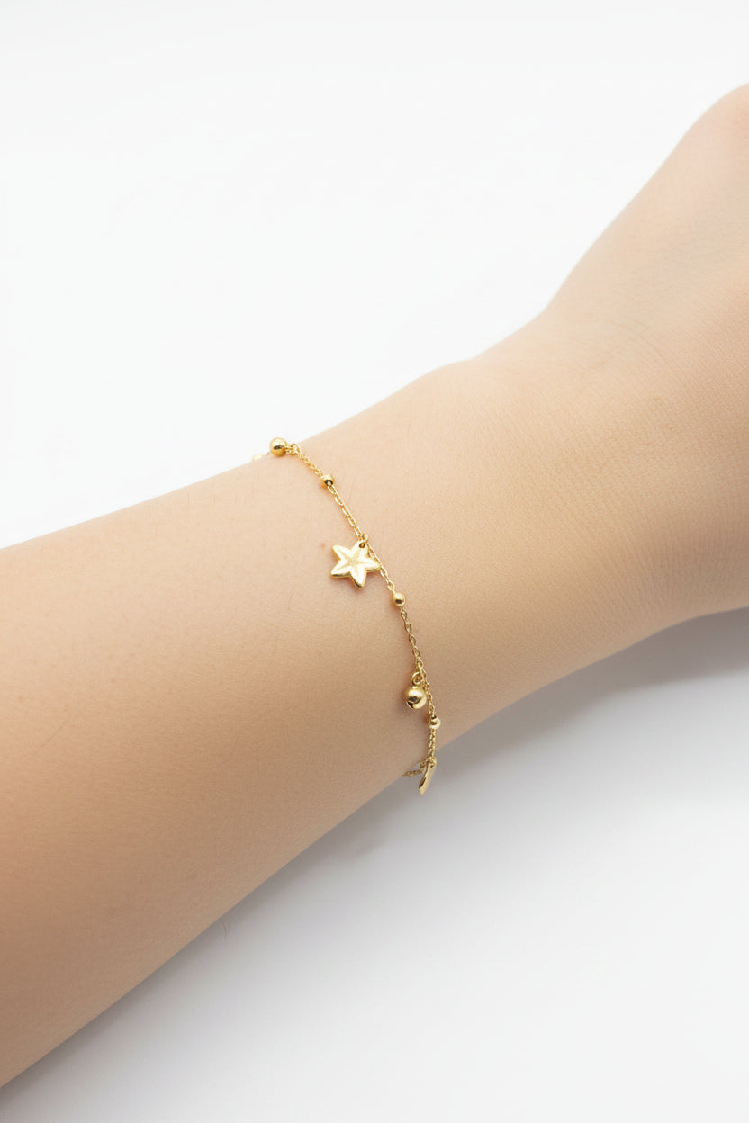 Pulsera Estrellas de Oro 10K