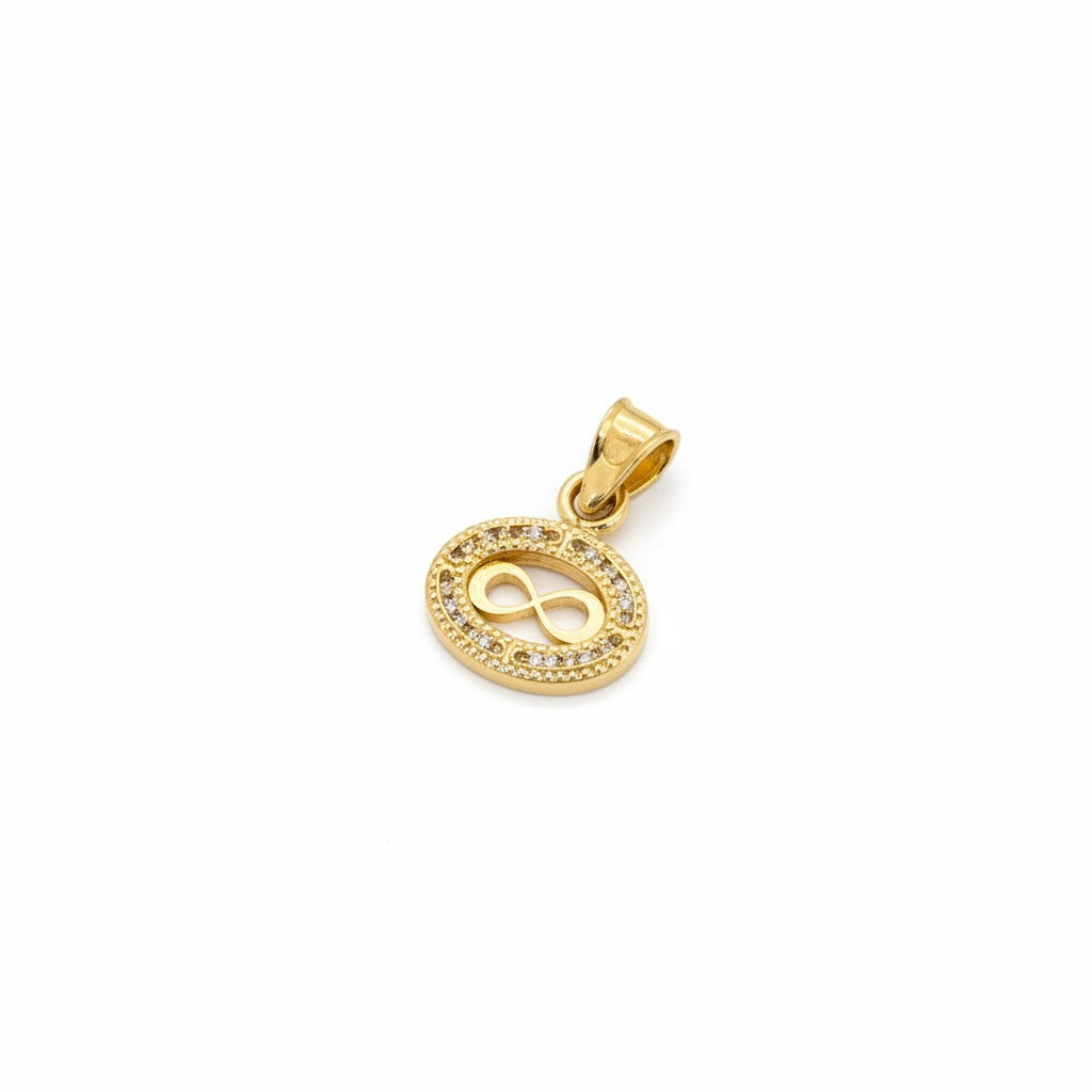 Dije Mini Infinito con Zirconias – Oro 10K