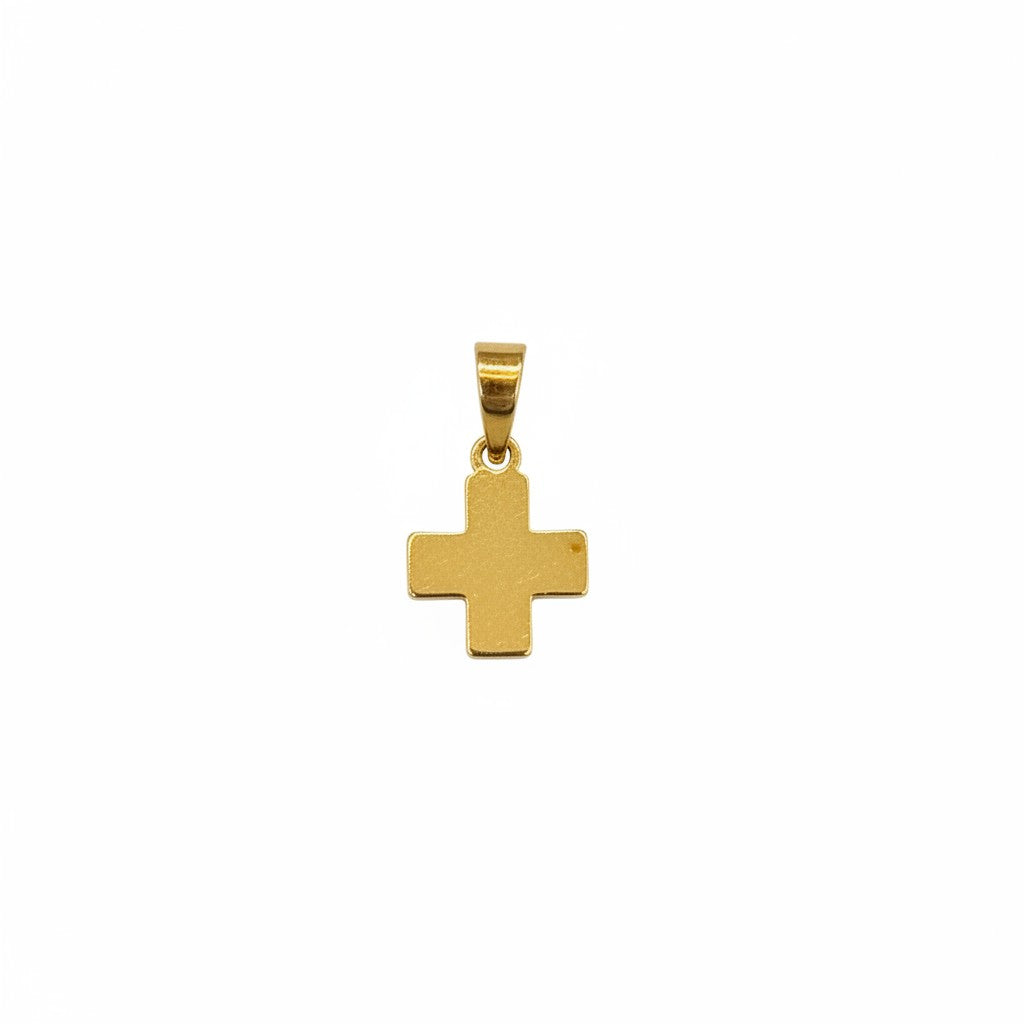 Dije Cruz Lisa – Oro 10K