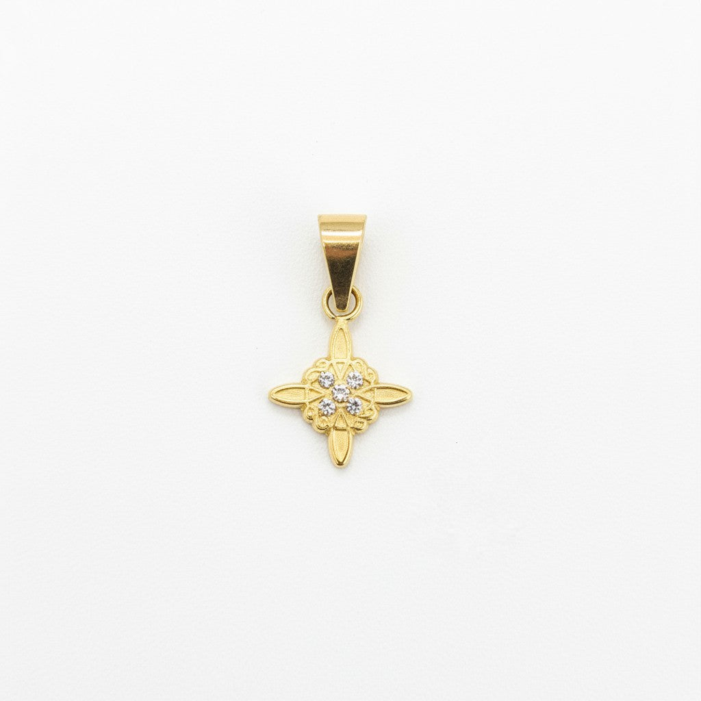 Dije Mini Nudo de Bruja – Oro 10K