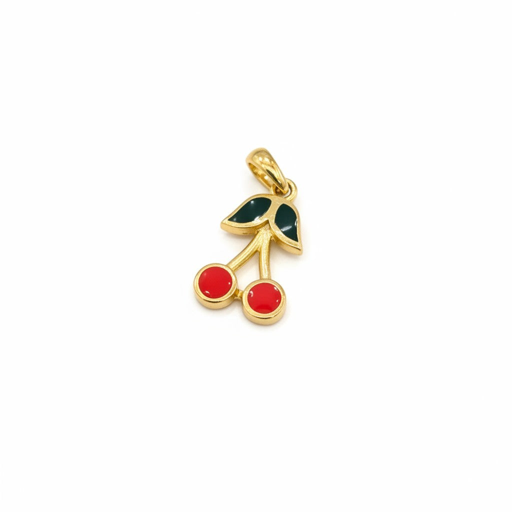 Dije Cerezas Esmaltadas – Oro 10K