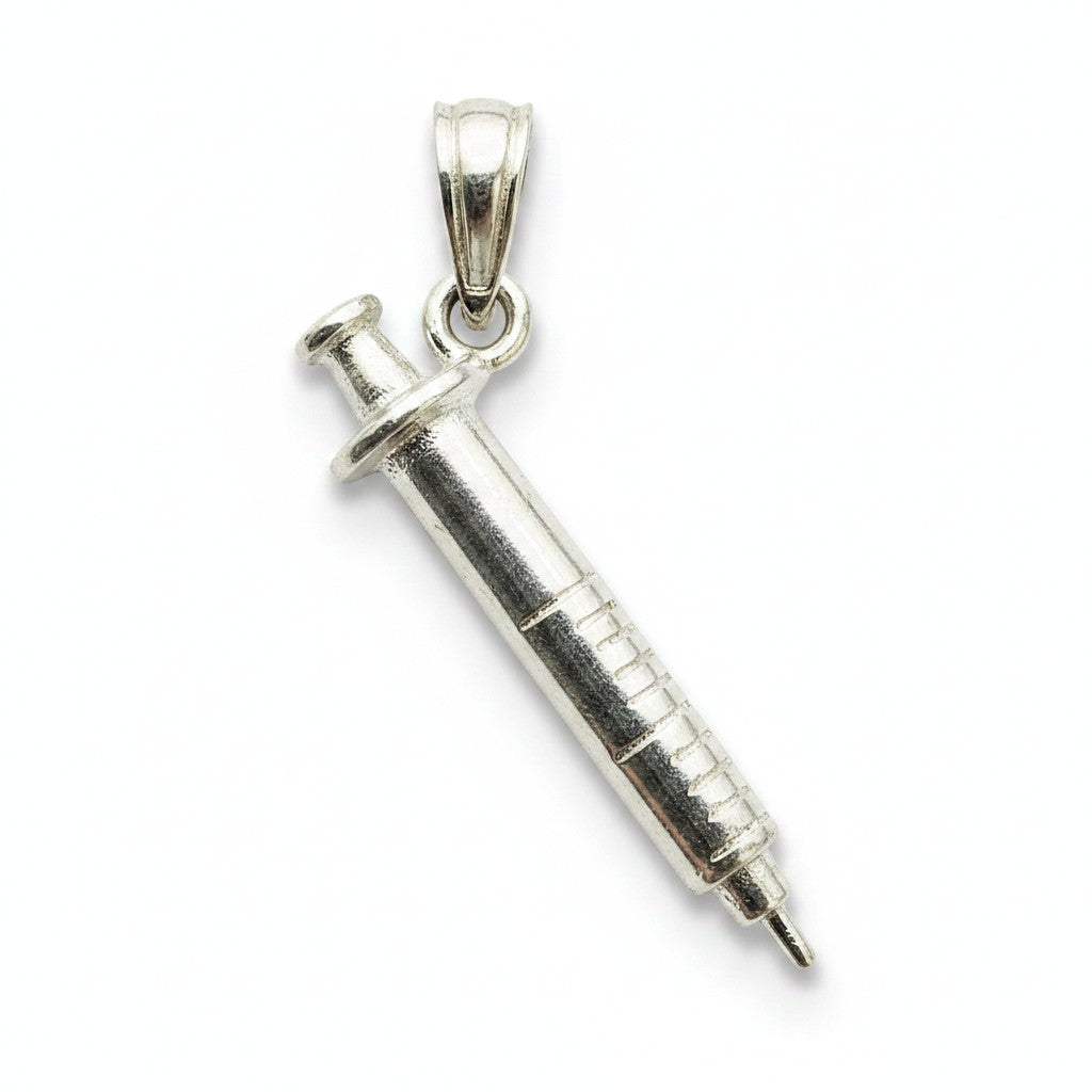 Dije Jeringa en Plata .925