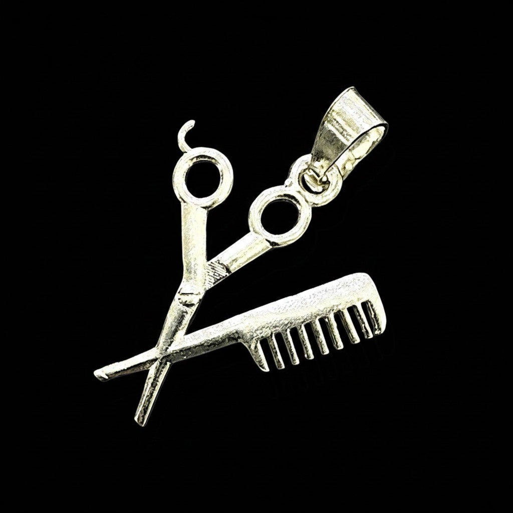 Dije Herramientas de Estilista en Plata .925