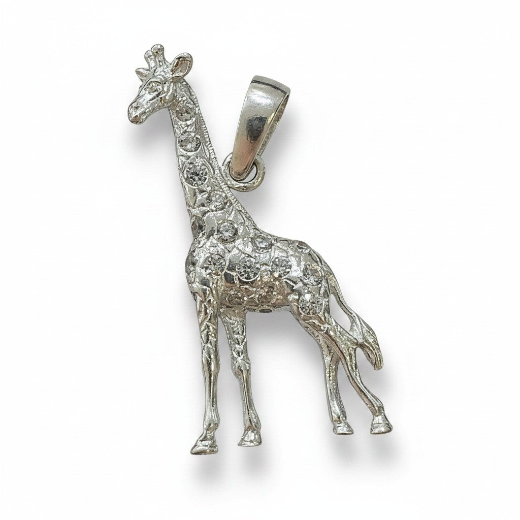 Dije Jirafa en Plata .925