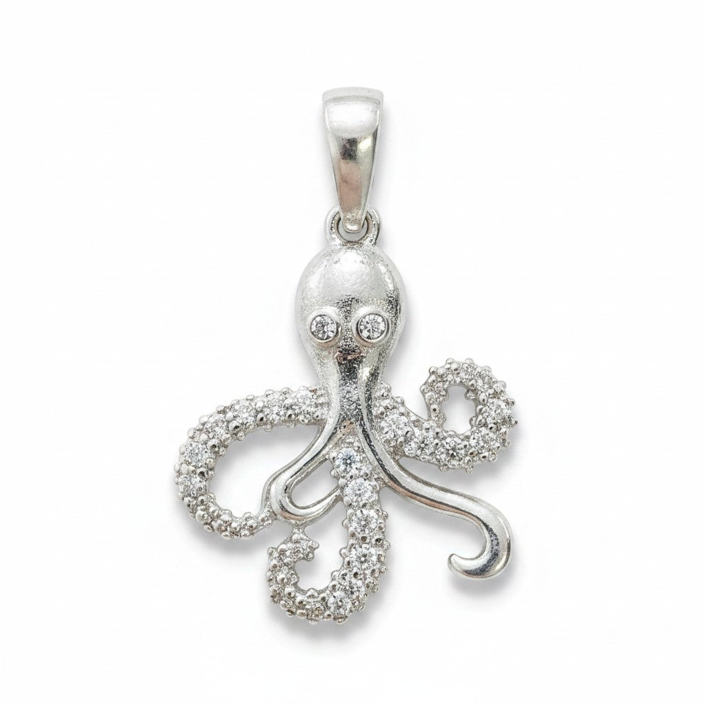 Dije Pulpo en Plata .925