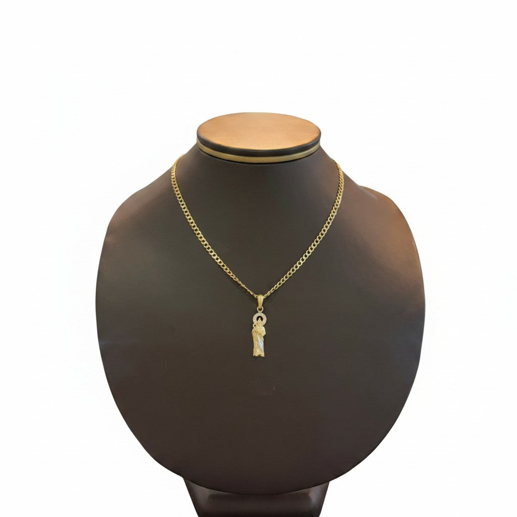 Dije San Judas Tadeo Bicolor – Oro 10K