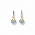 Arete largo pasta en oro 10K de Joyería ROMA, diseño elegante y brillante para mujer.