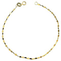 Pulsera de oro 10K con granos de café, joyería ROMA, diseño elegante y detallado en imagen.