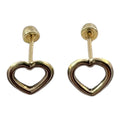 Broquel de corazón en oro 10K de Joyería ROMA, diseño elegante y brillante para uso diario.