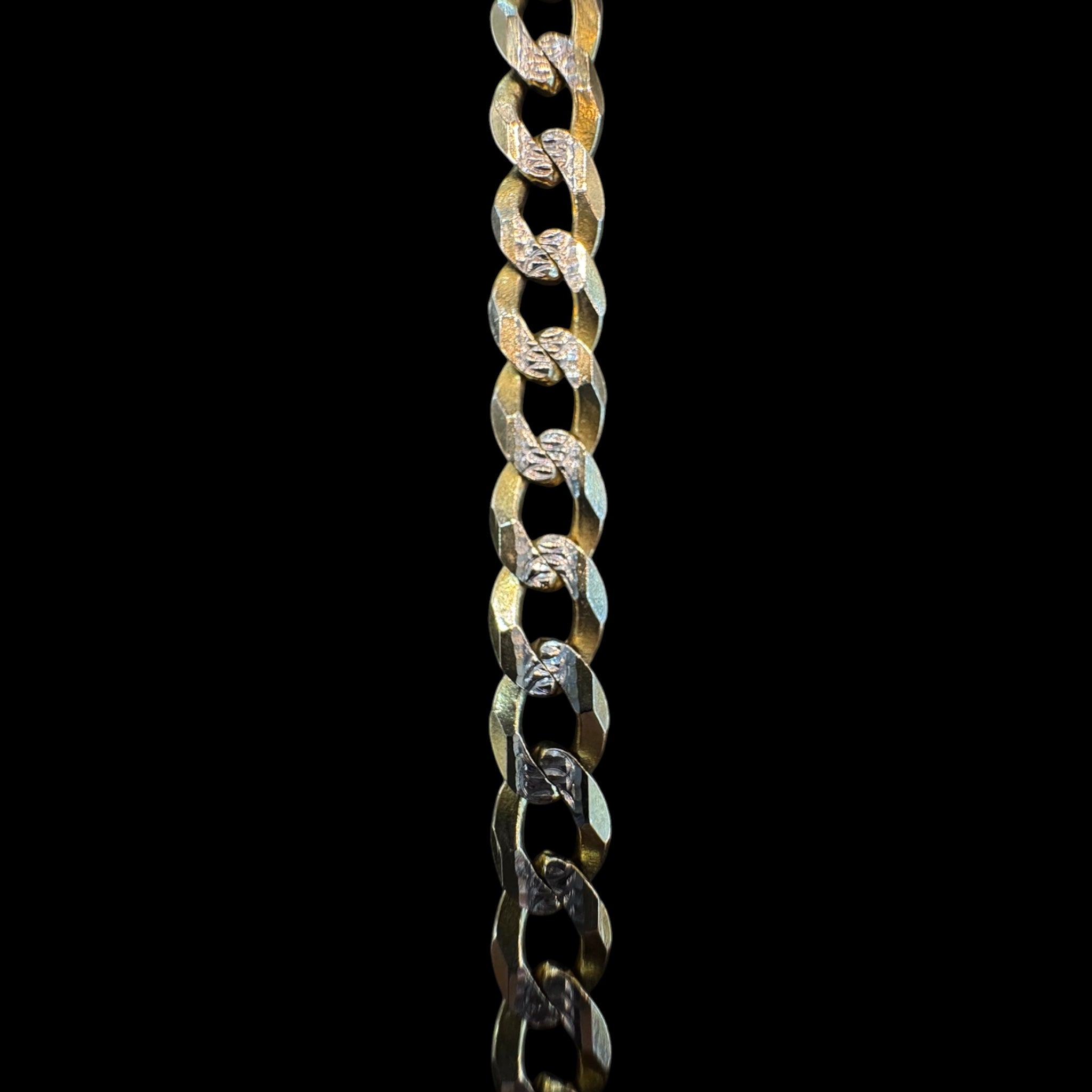 Cadena Barbada con Rodio 5 mm 10K